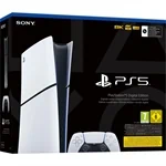 קונסולה Sony PlayStation 5 Slim 1TB Digital Edition - צבע לבן שנה אחריות ע"י היבואן הרשמי 3