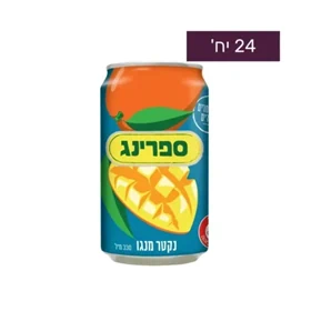 פחיות ספרינג מנגו 330 מ”ל 1/24