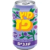 פחית בטעם ענבים (מיץ פז) - 24 יח'